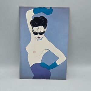 Patrick Nagel Untitled #71 Art Print 1983 Reproduction Playboy 6x9" READ